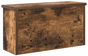 Fali Kabáthorog polcokkal Füstölt tölgy 50 x 16 x 26 cm Faanyag