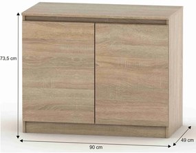 HANY NEW 008 szekrény, sonoma tölgy