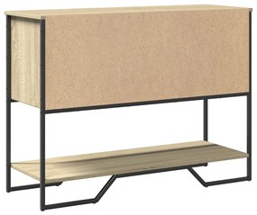 sonoma tölgy színű szerelt fa dohányzóasztal 100x35x74,5 cm