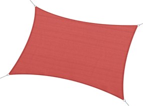 Outsunny Téglalap alakú Árnyékoló Vitorla 4x6m Külső UV Védelem Vászon 185g/m² HDPE, kert, terasz, szabadtéri patio, medence, erkély, terrakotta tégla
