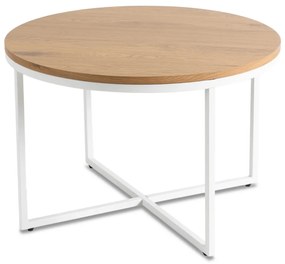 Dohányzóasztal Tölgy/Fehér Színben. HANTEL