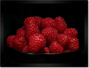 Poszterek keretben 40x30 Érett málna egy tálban