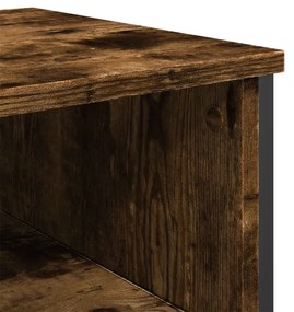 füstös tölgy színű szerelt fa tálalóasztal 100x35x74,5 cm