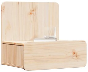 Éjjeli asztal fiókkal Barna 44 x 32.5 x 40 cm Tömör fenyőfa
