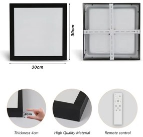 Brilagi - LED Dimmable fürdőszoba világítótest FRAME SMART LED/24W/230V IP44 fekete + DO