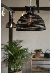 Runde fekete kültéri mennyezeti lámpa búra, ø 37,5 cm - Star Trading