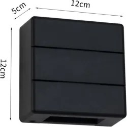 Immax 08520L - LUXLINE LED kültéri fali lámpatest, 6 W, 230 V, 3000 K, IP54, fekete