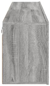 2 db szürke sonoma színű fali TV-szekrény 80 x 30 x 41 cm