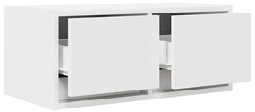 2 db fehér szerelt fa TV-szekrény 60x31x25,5 cm