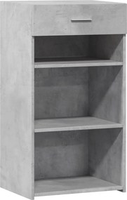 vidaXL betonszürke szerelt fa tálalószekrény 50 x 42,5 x 93 cm