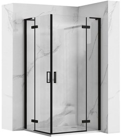 Zuhanykabin REA Hugo Double Black 90x90