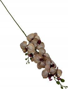 Mesterséges szilikon orchidea 99 cm világos barna