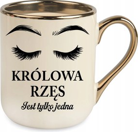 Bögre Elegáns Arany Szempilla Királynő Csak Egy Születésnap