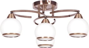 KAJA K-JSL-6084/4 AB LARA Bronz Színű Mennyezeti Lámpa 4xE27 15W IP20