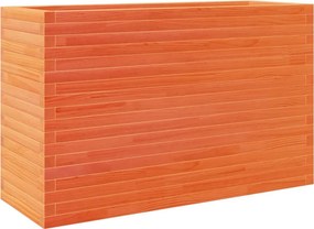vidaXL viaszbarna tömör fenyőfa kerti virágtartó 110 x 40 x 68,5 cm