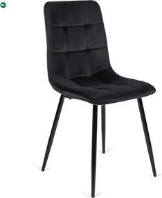 szett étkezőasztal HARRY 102-142 cm craft tölgy/fekete és 4 szék PERU fekete