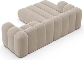 Bézs sarokkanapé (bal oldali) Lupine – Micadoni Home