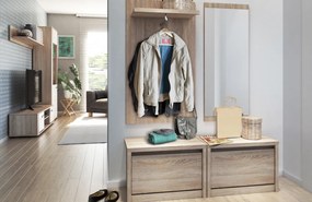 Cipőtartó 1K, sonoma tölgy, NORTY TYP 23