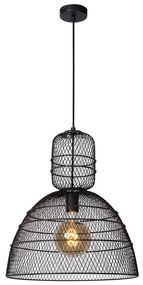 Lucide 78395/01/30 - Csillár zsinóron GASSET 1xE27/60W/230V fekete