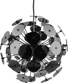 Matt fekete függőlámpa Discalgo – Trio