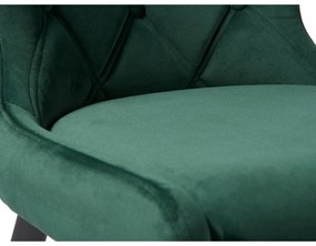 Zöld bársony étkezőszék Granby – Unique Furniture