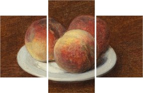 Kép - Henri Fantin-Latour, Three Peaches on a Plate, reprodukciók (90x60 cm)