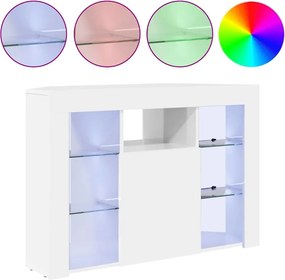 Sarok LED TV szekrény Magas fényű Fehér 104 x 40 x 68 cm