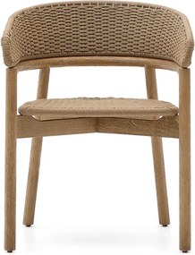 Natúr színű tömörfa kerti szék Arinella – Kave Home