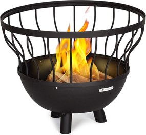 Blumfeldt Nantai, 3 az 1-ben tűzrakóhely grillel és asztallal, Ø 66 cm, Ø 50 cm grill rostély, acél, bambuszlap