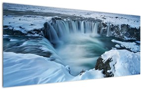 Kép - Istenek vízesése, Izland (120x50 cm)
