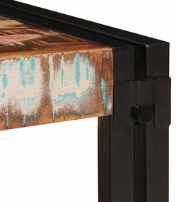 Fürdőszobai polc polcokkal 60 x 50 x 23 cm Tömör mangófa és vas