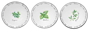 Porcelán fűszernövényes 3 db-os tálka szett Herbarium