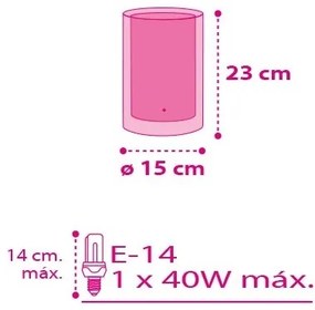 Dalber 41181 - Asztali lámpa CUORE 1xE14/40W/230V
