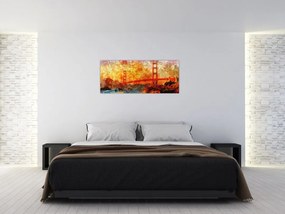 Kép - Golden Gate, San Francisco, Kalifornia (120x50 cm)