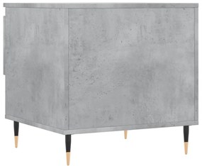 2 db betonszürke szerelt fa dohányzóasztal 50 x 46 x 50 cm