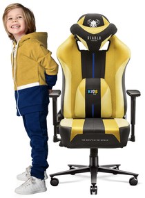Diablo X-Player 2.0 szövet gamer szék gyerekeknek Kids méret: dark sunflower / sárga Diablochairs