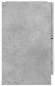 betonszürke szerelt fa mosdószekrény 40 x 37 x 59 cm