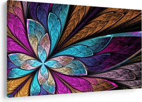 Kép - absztrakció, virág (90x60 cm)