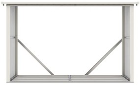 G21 WOH 335 tüzifa tároló - 242 x 89 cm, zöld