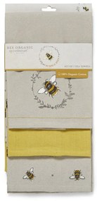 Konyharuha, kötény és edényfogó szett 5 db-os Bumble Bees – Cooksmart ®