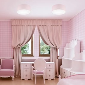 Mennyezeti lámpa SIRJA PASTEL 1xE27/60W/230V átm. 35 cm rózsaszín