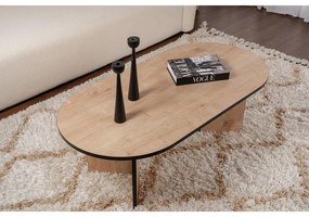 Dohányzóasztal Sable - Sapphire Oak, Fekete