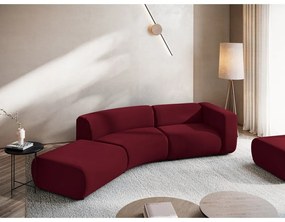 Borvörös bársony heverő (bal oldali) Ekahi – Makamii