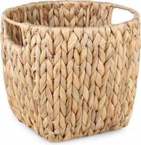 Vízi Jácint kosár 26x22cm Boho Skandináv Tároló