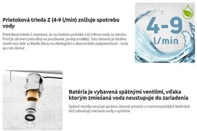 Deante Silia, mosogató csaptelep kihúzható spray-vel, arany, BQS_Z73M