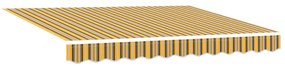 Manuális Behúzható Napellenző Többszínű csík 300x250 cm