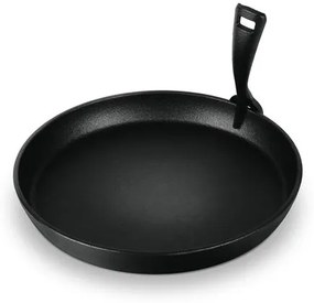 BerlingerHaus Öntöttvas kerek grill sütőlap levehető nyéllel (21 cm) Black Silver Collection  LP-BH-189