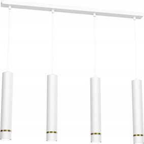 Függő Mennyezeti Lámpa, Csövek, Jegcsapok, Fehér-arany Színű