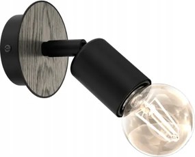 Ewilight Állítható fali lámpa modern Loft E27 fekete/szürke