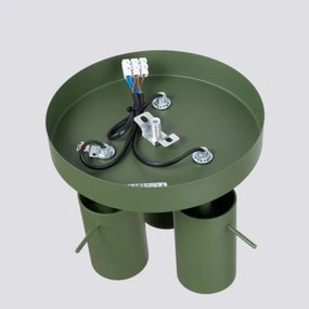 Sollux SL.1503 - Spotlámpa RING 3xGU10/10W/230V zöld